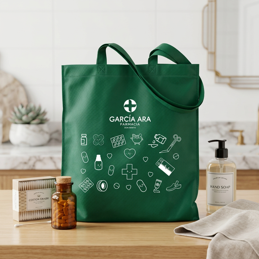 Bolsa de farmacia tejido no tejido