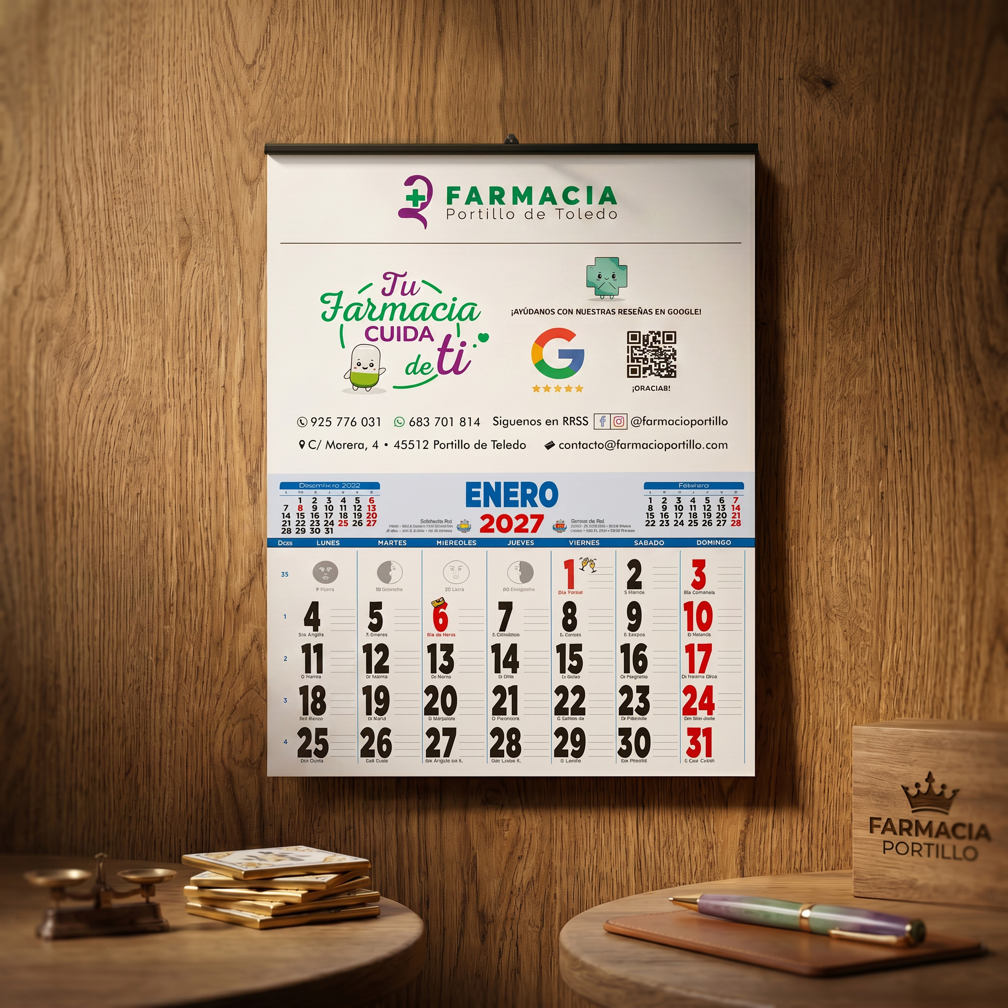 Calendario de pared Farmacia