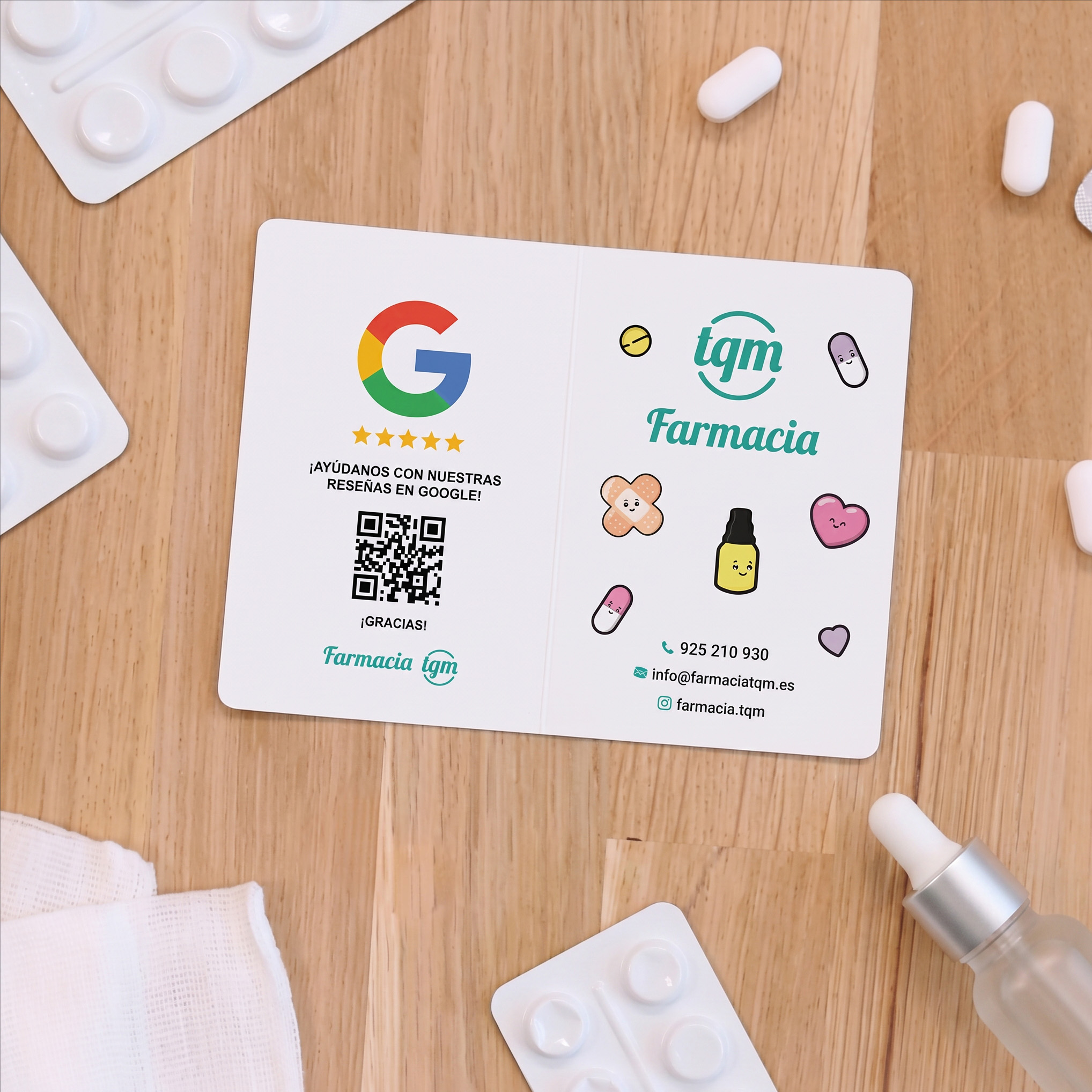 Tarjetero Farmacia Reseña Google